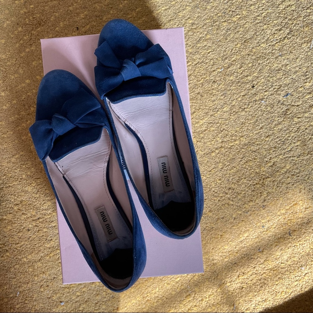MIU MIU Suede Loafers